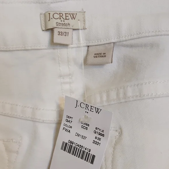 NWT J Crew Jeans White - Picture 4 of 6